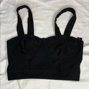 Black crop top